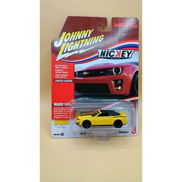 2013 Chevy Camero ZL1 Rally Gelb 1:64 Johnny Lightning JLMC030B 1:64 Diecast - Picture 1 of 6